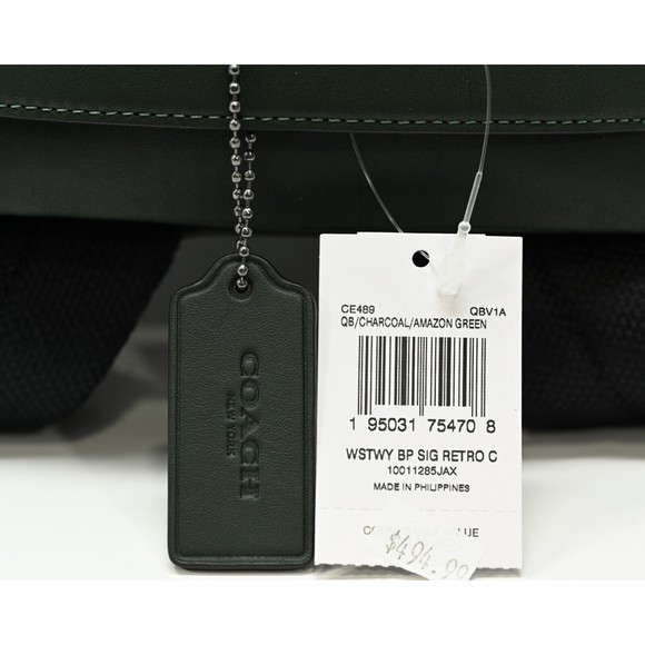 COACH WESTWAY Backpack Colorblock Signature Canvas w Patch CE489 NWT $498 - Picture 8 of 12